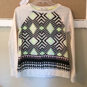 Sweater with tribal pattern