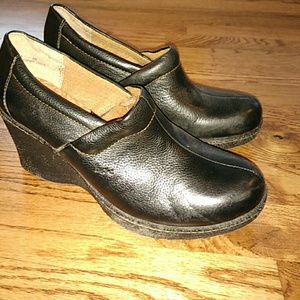 B.O.C. Born Black Slide On Wedge