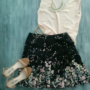 Floral mini skirt