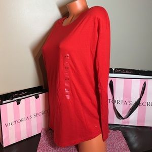 Victoria's Secret pink long sleeve tee Sz Small