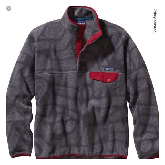 Patagonia Other - Patagonia Men's Grey Synchilla Snap T-Pullover