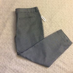 NWT Black/white checkered pants 18 petite