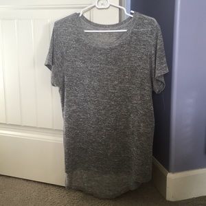 Grey high low t shirt