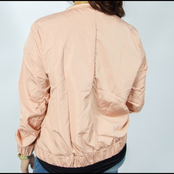 LAST 1 • Dusty Pink Bomber Jacket - Picture 3 of 3