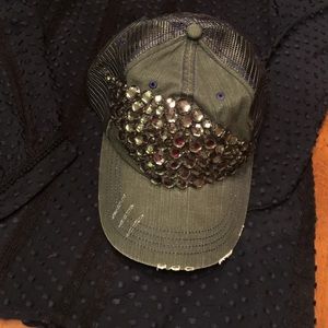 NWT Buckle Bejeweled baseball cap.