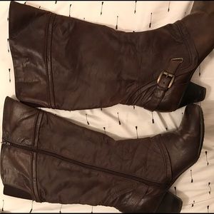 Wide width/ Wide Calf Heeled Boot