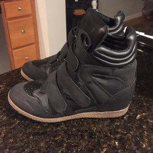 Isabel Marant inspired wedge sneakers