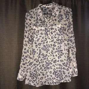 Leopard print blouse!