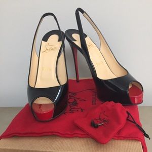 Christian Louboutin Prive Slingback 120 Patent
