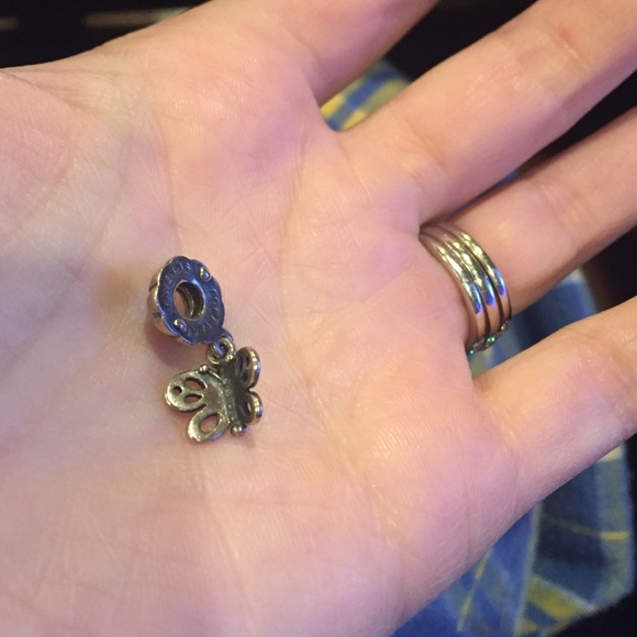 Pandora Butterfly Dangle Necklace