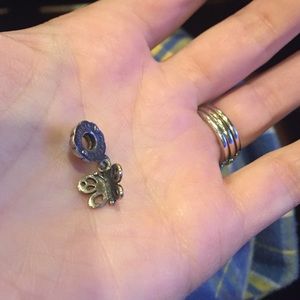 Pandora Butterfly Dangle Necklace