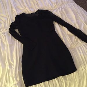 Forever21 Black/Mesh Bodycon Dress