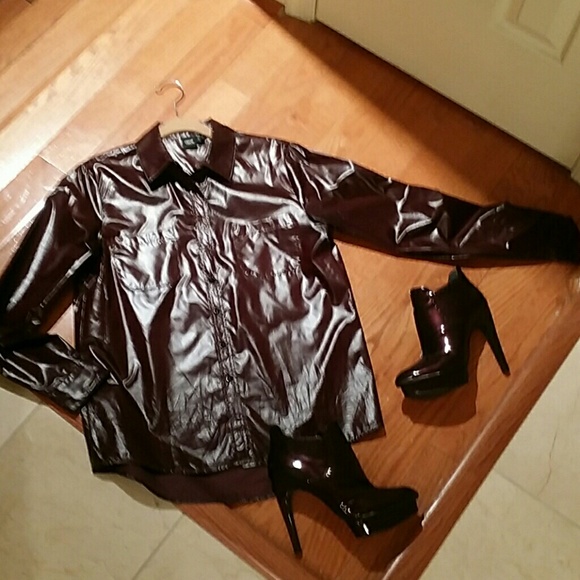 Trouve'  Candid Booties Dark Burgundy Heels