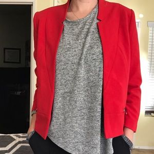 Red blazer w/ unique collar