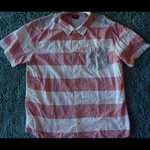 Men's button up American flag shirt