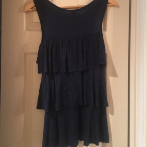 Blue Ruffle Tank top - Picture 4 of 4