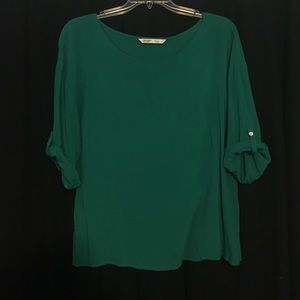 Old Navy emerald green blouse