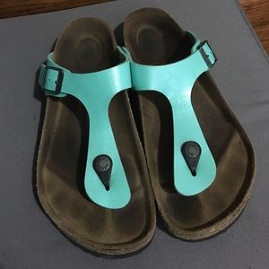 RARE Turquoise Blue Birkenstocks