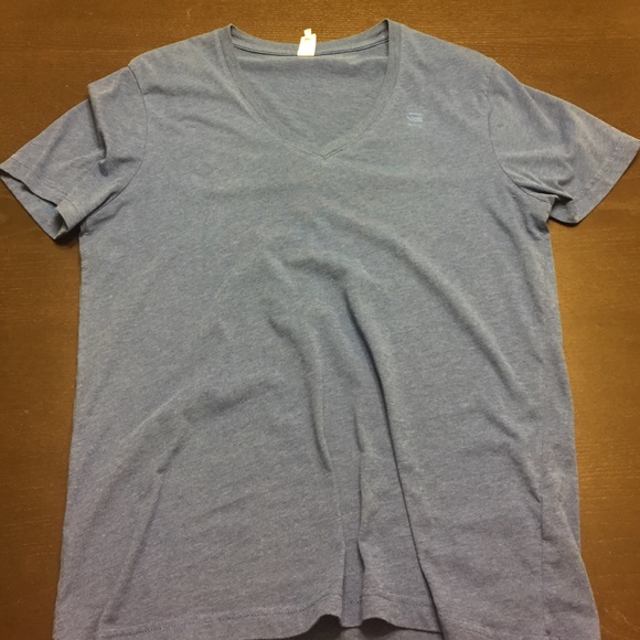 G-Star V-neck Shirt Blue L