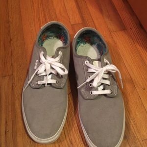 Grey van skate shoes
