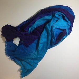 🚨FLASH SALE🚨BluePurple, Turquoise Dyed Scarf -CK