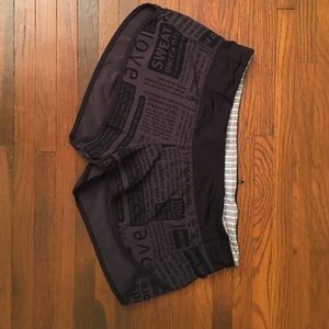 lululemon workout shorts