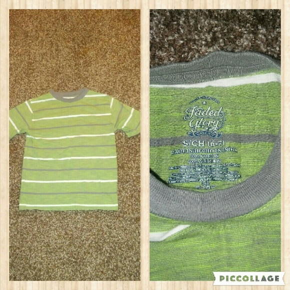 Boy's striped tee.