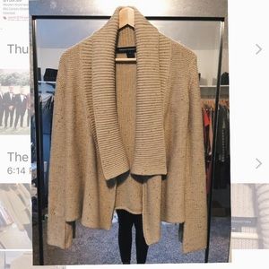 Open knit cardigan