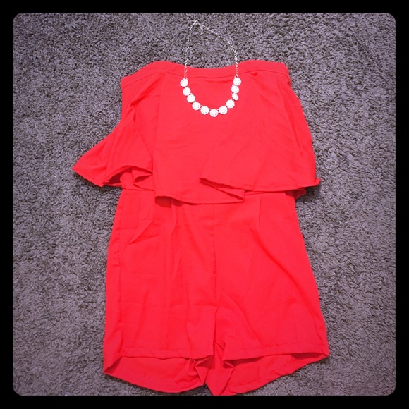 Float red romper