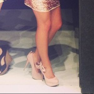 Light Pink Bow Stilletos