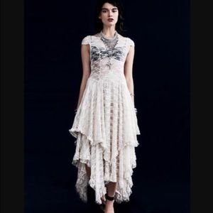 Free people courtship slip dress in ivory