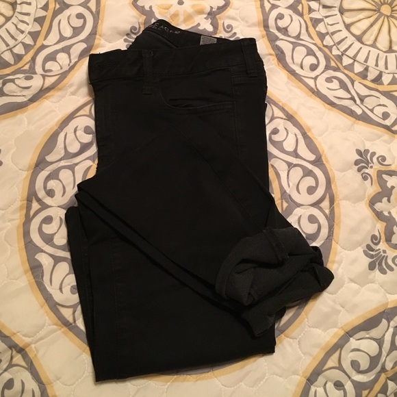 American Eagle Black Jeggings (12 x-long)