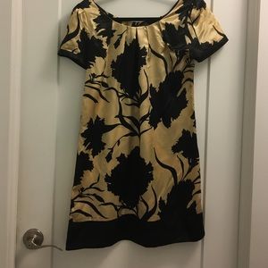 Black and gold dress