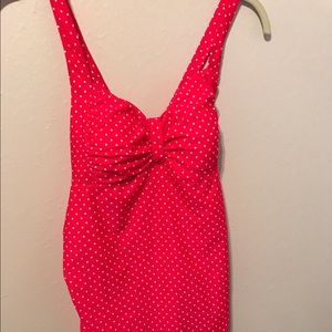The bump polka dot one piece NWT