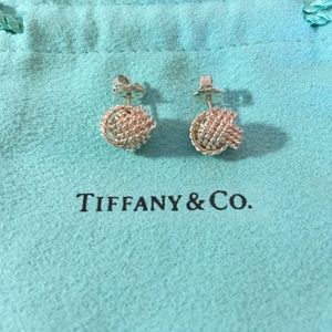 TIFFANY & CO Sterling Silver Twist Knot Earring
