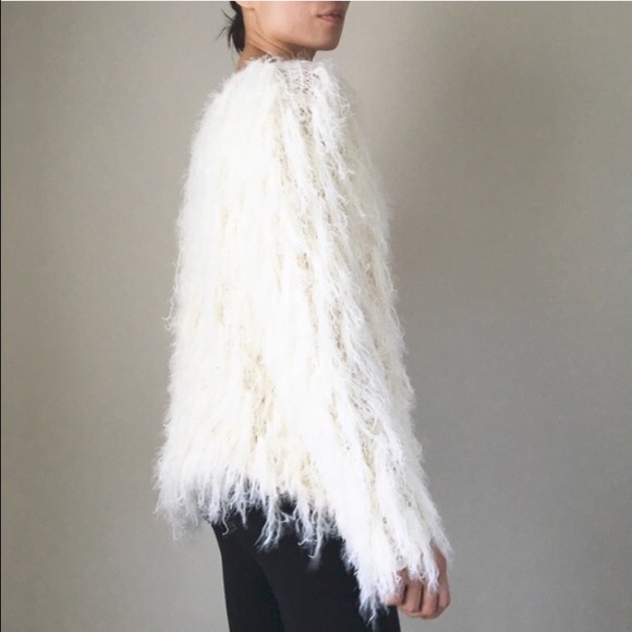Celebrity style faux fur cardigan - Picture 3 of 4