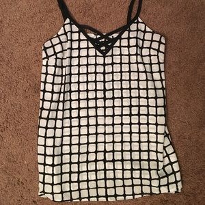 White and Black Camisole