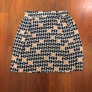 Pink and blue bow tie patter skirt