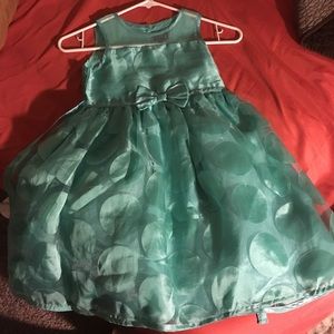 Turquoise polka Dot Girls Dress 💜💕💛💚❤️