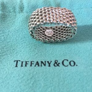 TIFFANY & CO Mesh Somerset Sterling Silver Ring