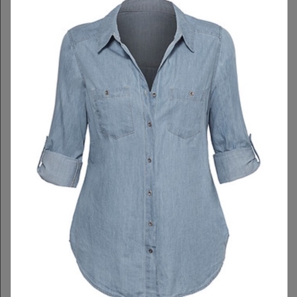 Denim Jean shirt nwt womens small