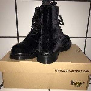 Velvet Black Noir Doc Martens