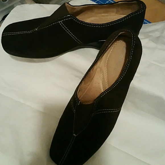 Brown suede shoes