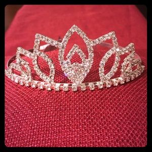 Diamond and silver like princess crown