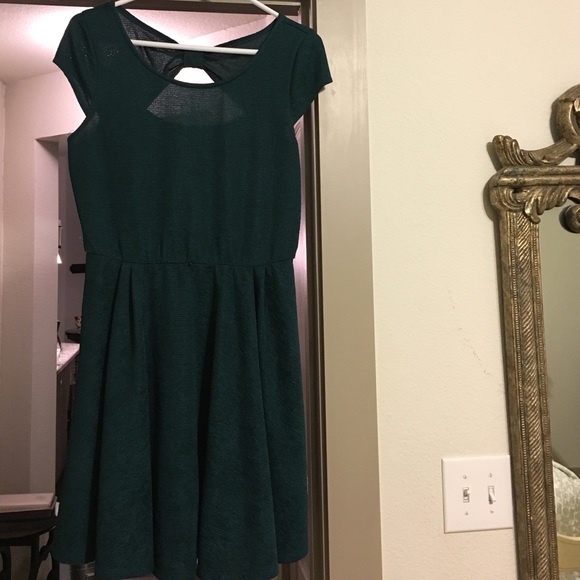 Lovely Hunter Green Dress - Picture 1 of 2