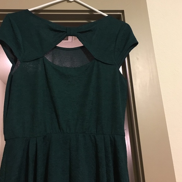 Lovely Hunter Green Dress - Picture 2 of 2