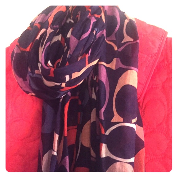 New Coach scarf! Beautiful colors for fall