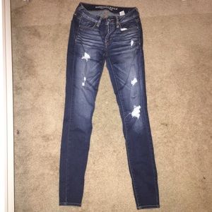 Distressed Dark Wash Jeans!