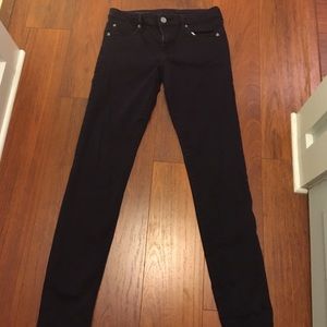 Plum skinny jeans
