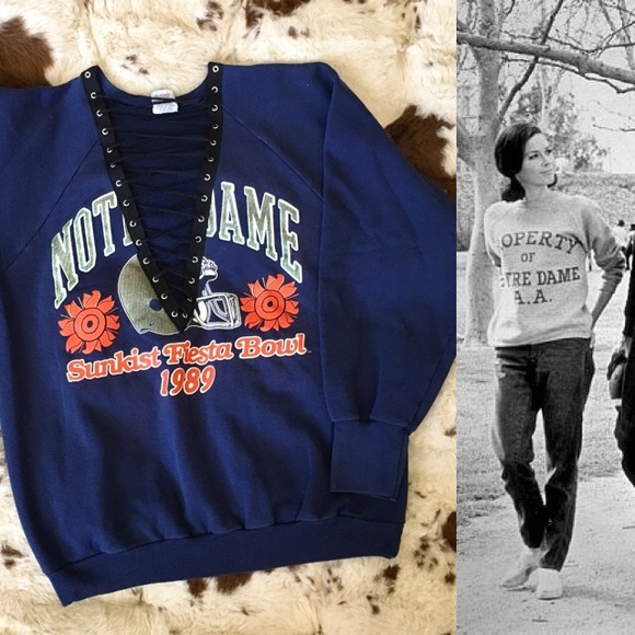 Vintage Tops - ’89 / Notre Dame Fiesta Bowl Pullover